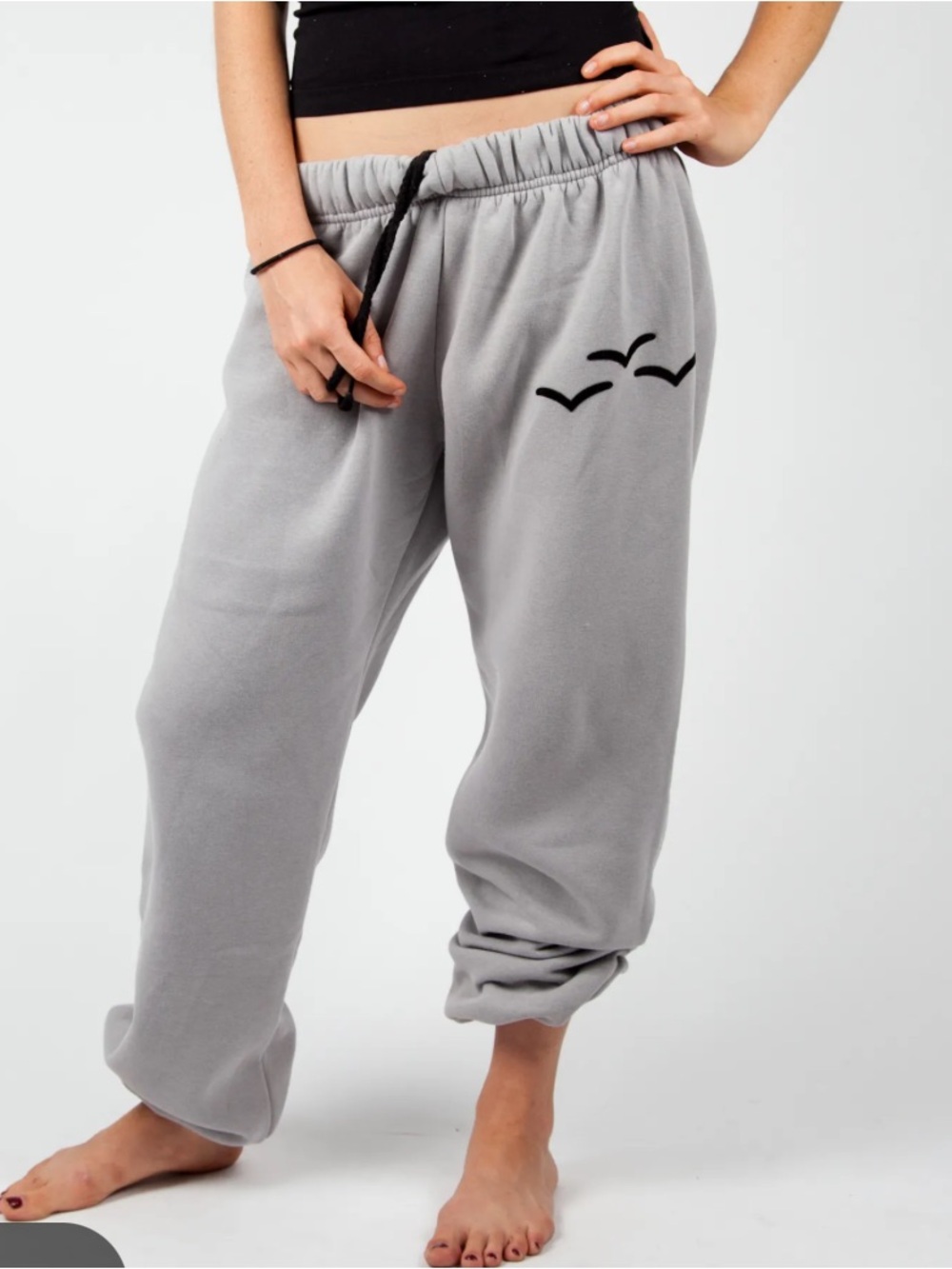 Lazypants woman’s Gray Relaxed Drawstring Jumpsuit - Unbranded